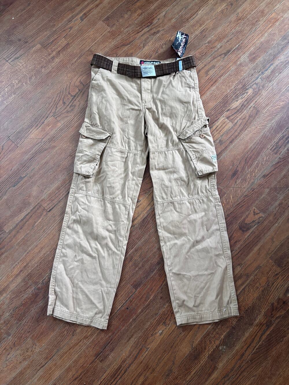 Monument Khaki Cargo pants size 14/16